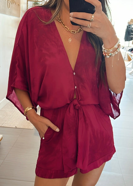 Isla Tie Front Romper