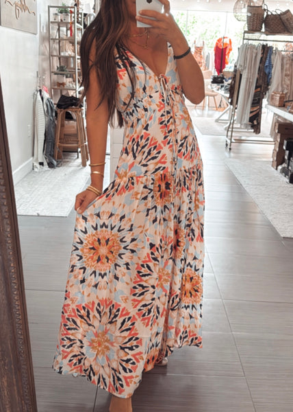 Hannah Print Maxi Dress
