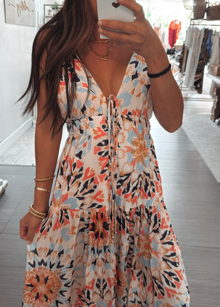 Hannah Print Maxi Dress
