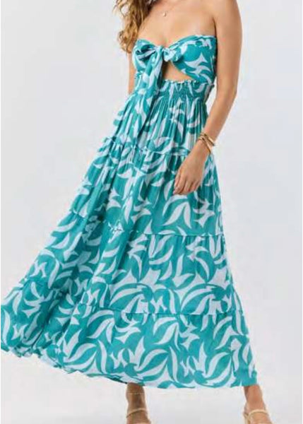 Moana Strapless Maxi Dress
