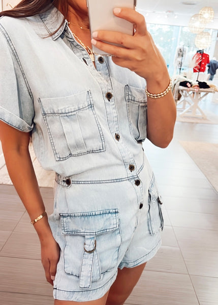 Lennie Cargo Pockets Tencel Romper