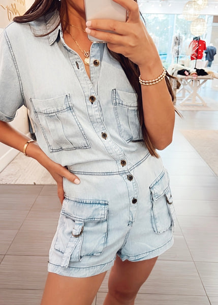 Lennie Cargo Pockets Tencel Romper