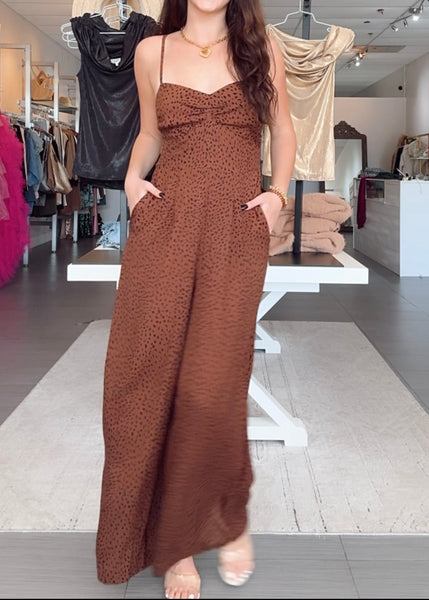 Morena Spaghetti Strap Jumpsuit