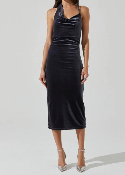 Victoria Velvet Midi Dress