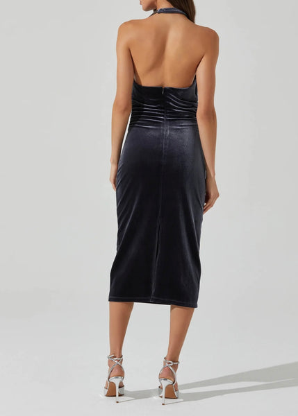 Victoria Velvet Midi Dress