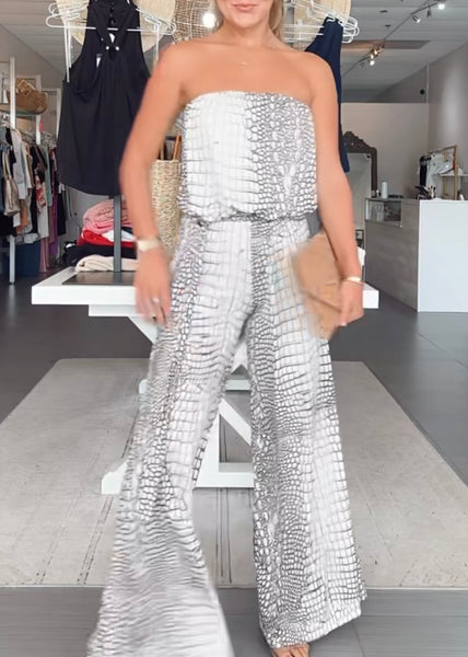 Harlow Python Print Jumpsuit