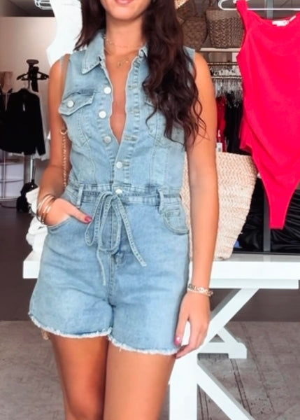 Cassidy Denim Romper