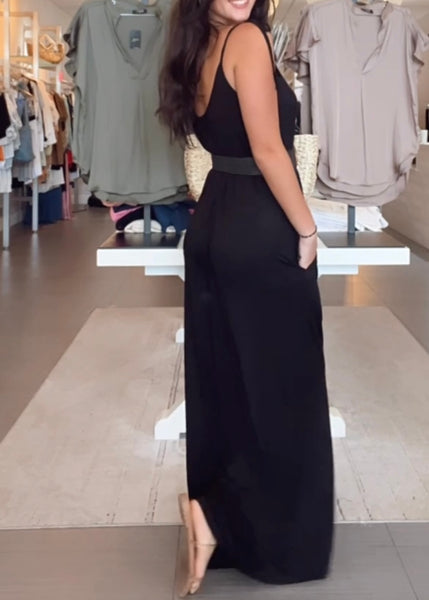 Cara Tie Shoulder Jumpsuit