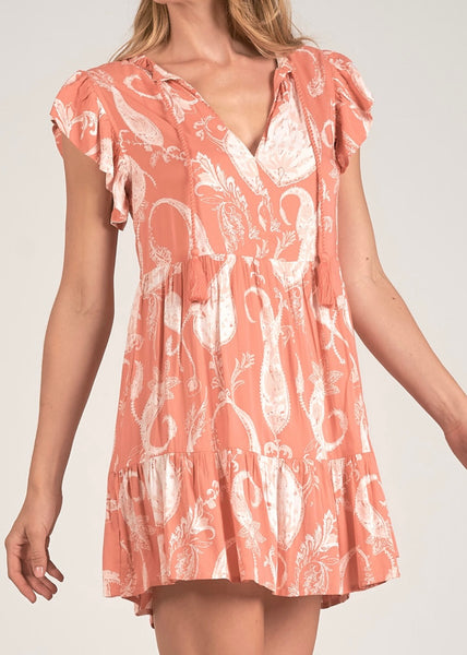 Corrine Paisley Shift Dress