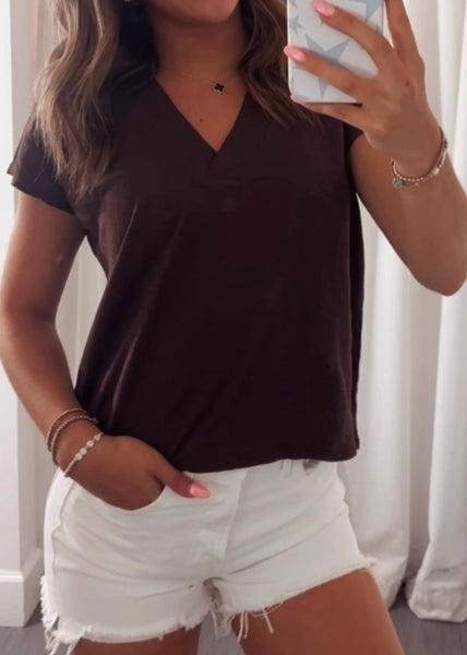 Angie Flutter Sleeve Tee