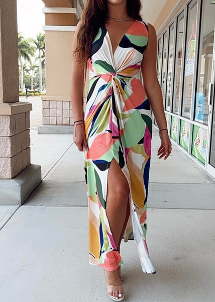 Tiffany Twist Front Maxi Dress – Covetique Clothing