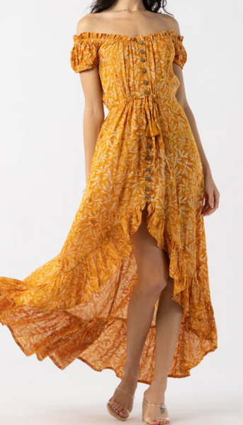 Riviera Off Shoulder Maxi Dress