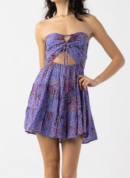 Tahiti Lace Up Mini Dress