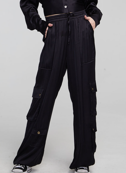 Billy Satin Cargo Pants