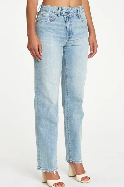 Carter Cross Front Straight Leg Jeans
