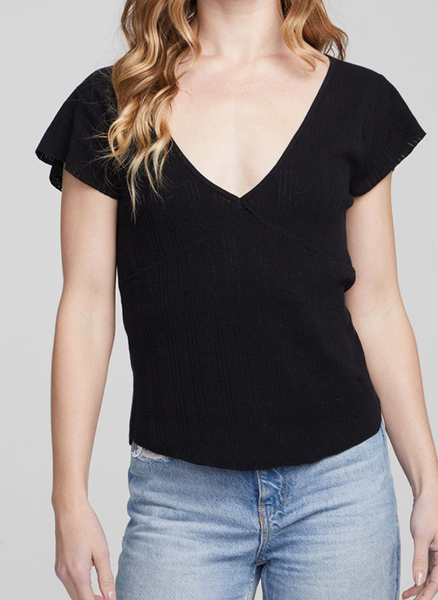 Paige Shadow Star Black Tee