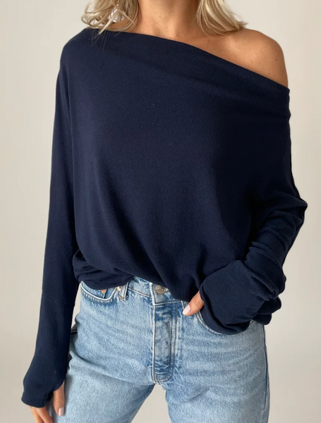 Izzy Off The Shoulder Hacci Top