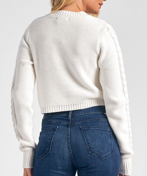 Alexa Cutout Cable Knit Sweater