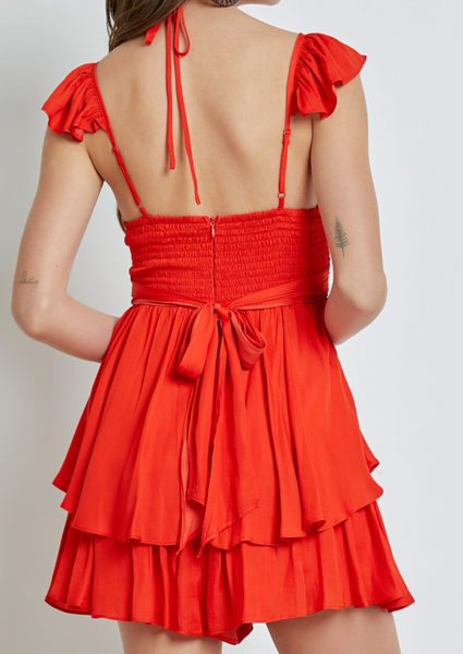 Emily Ruffle Detail Romper