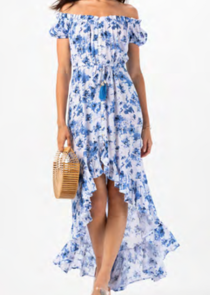 Riviera Off Shoulder Maxi Dress