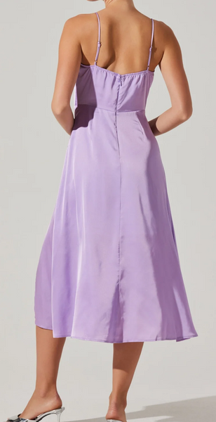 Bailey Bustier Satin Midi Dress