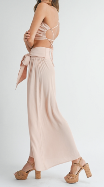 Marilyn Wide Leg Pants Crop Top Set