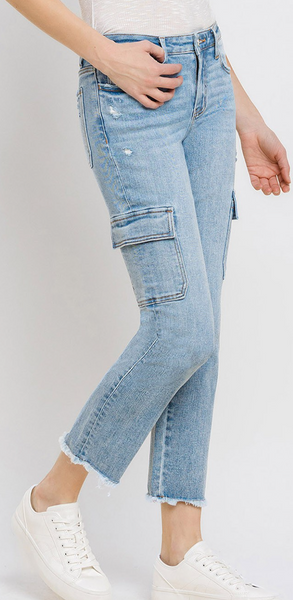 Kade Cargo Midrise Jeans