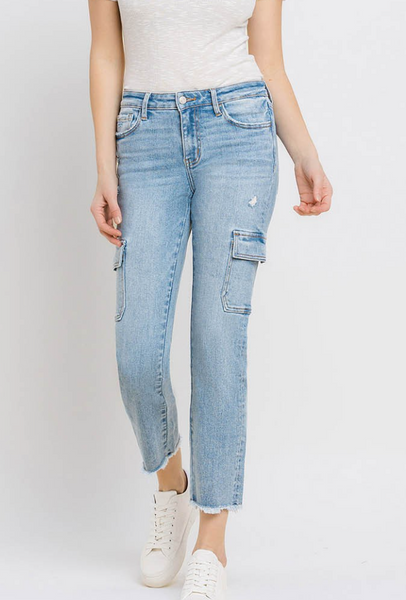 Kade Cargo Midrise Jeans