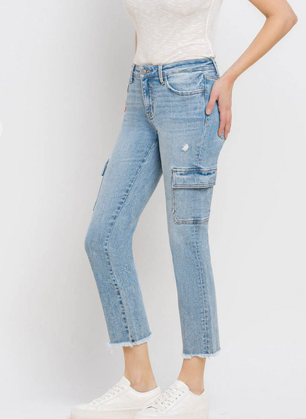 Kade Cargo Midrise Jeans