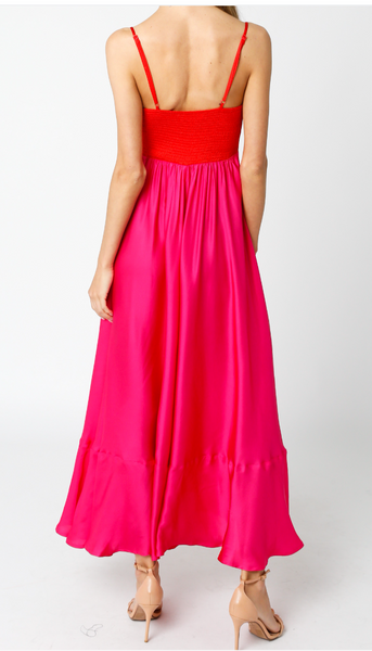Natalia Color BLock Maxi Dress
