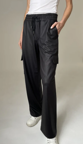 Roland Faux Leather Straight Leg Pants
