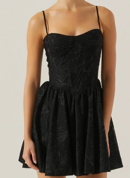 Jacquard Bustier Skater Dress