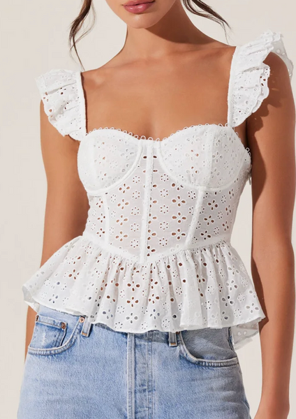 Isla Eyelet Top