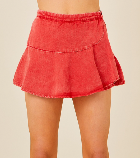 Sofia Denim Skort