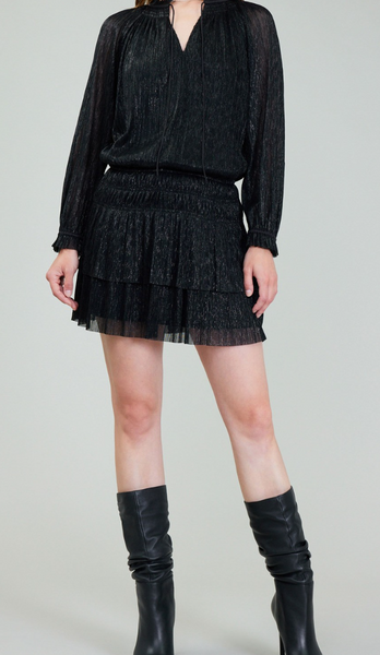 Kerri Metallic Drop Waist Dress