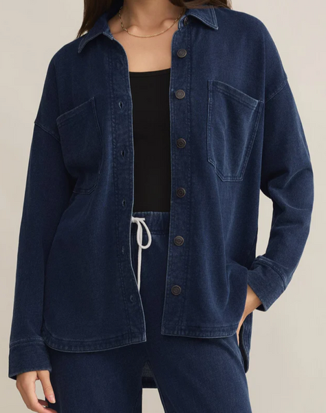 All Day Long Knit Denim Jacket