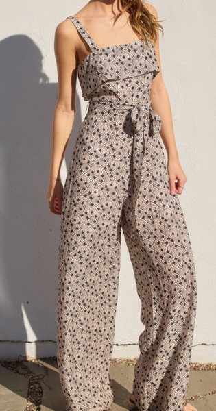 Raven Print Jumpsuit