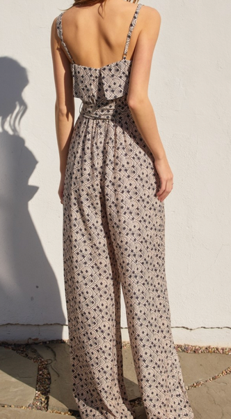 Raven Print Jumpsuit