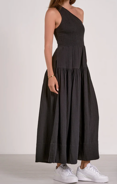 Miranda One Shoulder Smock Dress