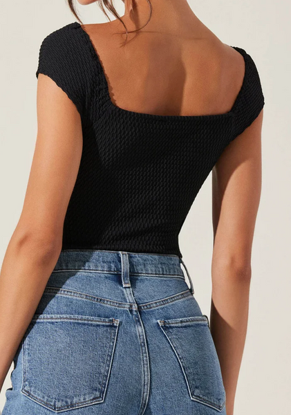 Nina Sweetheart Texture Bodysuit