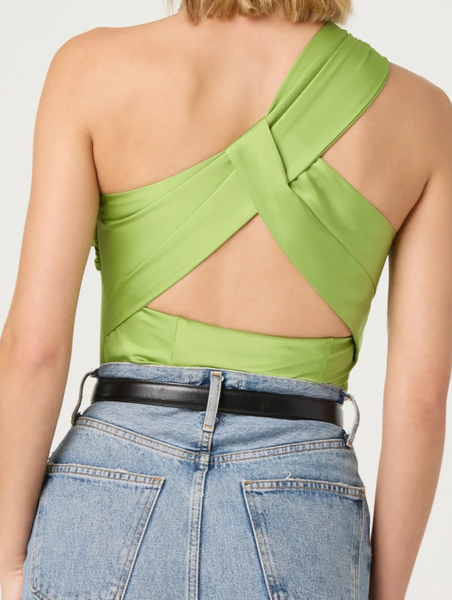 Francesca One Shoulder Satin Top
