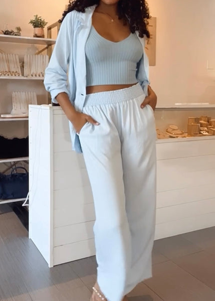 Morella Wide Leg Tencel Pants
