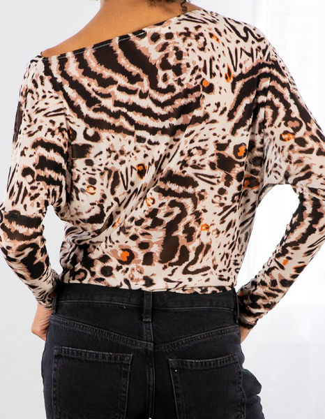 Morgan Mesh Off Shoulder Top