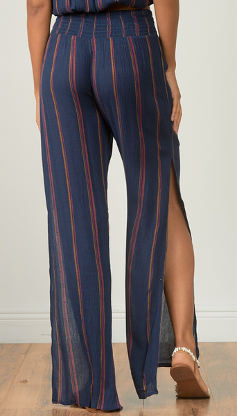 Ashley Side Slit Stripe Pants