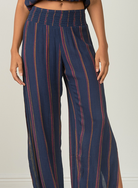 Ashley Side Slit Stripe Pants