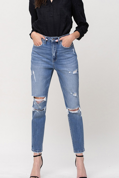 Carmen Highrise Straight Cut Jeans