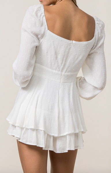 Sam Swiss Dot Babydoll Romper