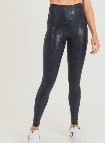 Metallic Foil Highrise Leggings