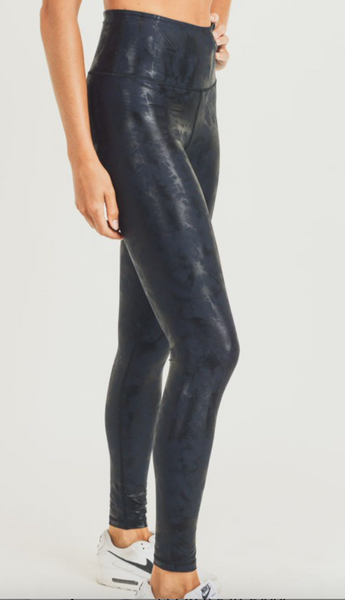 Metallic Foil Highrise Leggings
