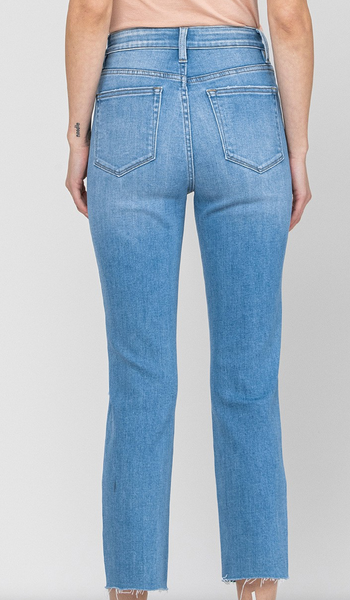 Devyn High Rise Crop Straight